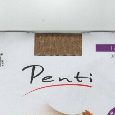 Penti 57 Nude #1 Size Small 20 Denier Sheer & Shiny Durable Tights Hosiery 5711