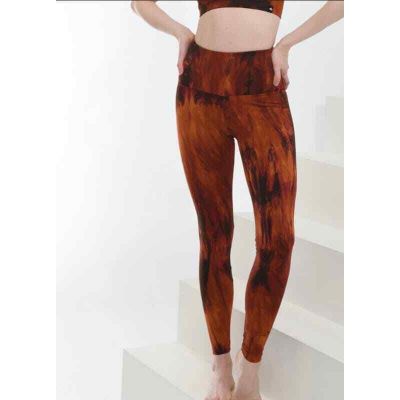 Booty by Brabants High Waisted Marble Flame Tie Dye Workout Leggings