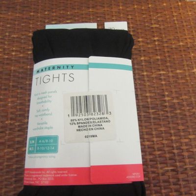 Playtex Maternity Tights S/M 1 pair,  NEW, Black,  designed for comfort
