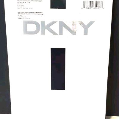 Donna Karen New York Opaque Black Sz Medium Hosiery New 00N38
