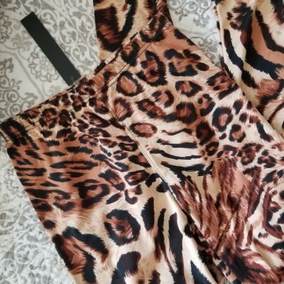 New Mix Retro 80s Style Leggings Leopard Cheetah Tiger Animal Print OS S-M