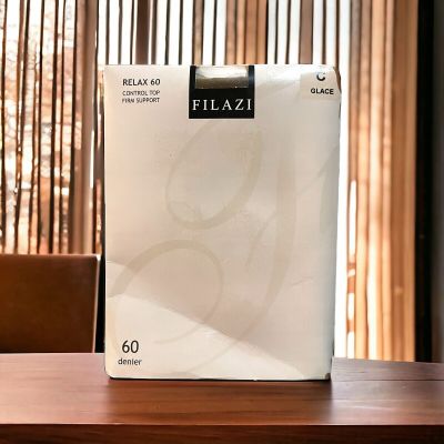 Filazi Italy Pantyhose Relax 60 Denier Glace Control Top Firm Support Size C