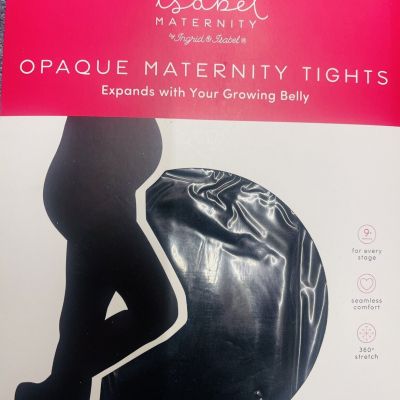 Maternity Opaque Tights Isabel Maternity by Ingrid & Isabel Black S/M New Sealed