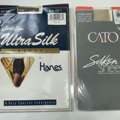Hanes ultra silk hose and Cato silken sheers lot size A/B new in pack