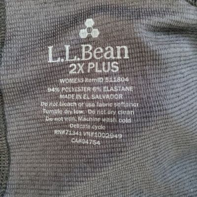 L.L.Bean Womens Gray Leggings Size 2X