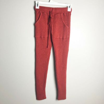 Fashion Nova High Waisted Ribbed Pocket Chunky Knit Lounge Pants XS