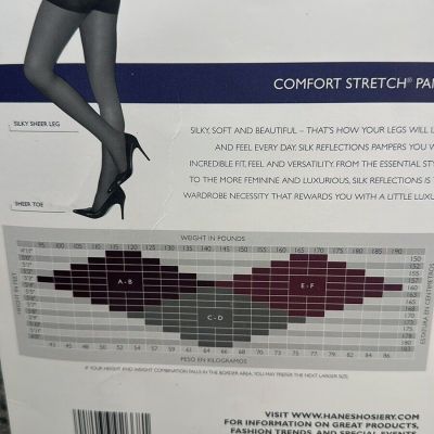 3pair Silk Reflections Women's Control Top Pantyhose, Little Color Size CD 0A567