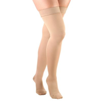 Truform Women's Stockings Thigh High Closed Toe: 20-30 mmHg S BEIGE (0364BG-S)
