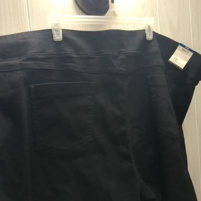 Terra & Sky Women's Jeggings Size 5X 32W-34W Black NEW Pants Plus Size