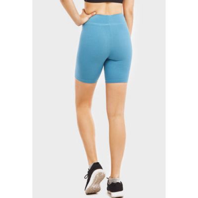 Women's Legging Shorts Plus Exercise Yoga (Blue)
