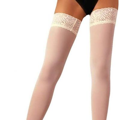 CHARM and ATTITUDE Opaque Thigh High Stockings for Women Microfiber