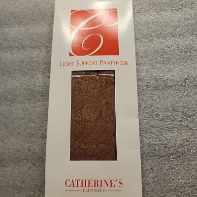 Catherines Light Support Pantyhose Beige Size D Up To 5'9