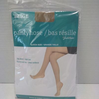 Plus Size Women's Sheer Beige Tall Tights Pantyhose Nylon Queen Size 160-190 Lbs