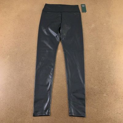 Wild Fable Womens Leggings Black High Rise Stretch Full Length Shiny XS New