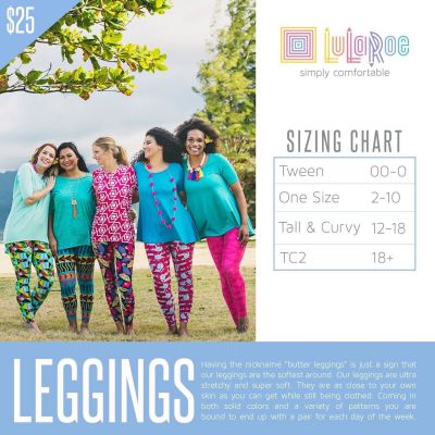 Lularoe One Size OS Leggings Bright Multi Color Herringbone Stripe