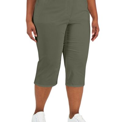 Karen Scott Plus Size Comfort-Waist Capri Pants,24W