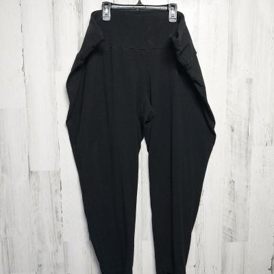 Terra & Sky Plus Size Leggings womens Sz 4X (28W-30W) black stretch cotton blend