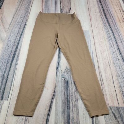 Old Navy Leggings Womens Large Tan Powerchill Athleisure High Waist Gym Workout