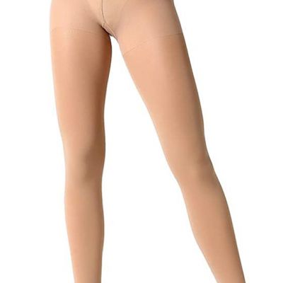 Manzi Women's  Run Resistant Control Top Panty Hose Opaque Tights High Waist NEW
