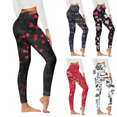 plus Size Workout Tights for Women 2x Womens Casual Pants Heart Print Sports