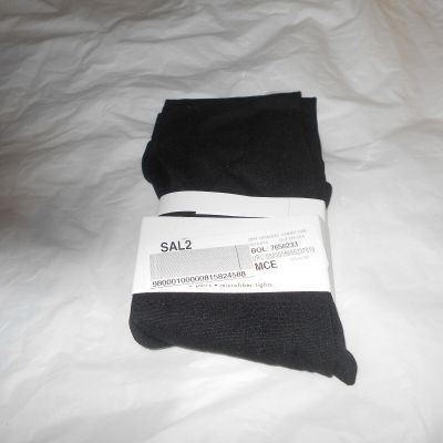 2 pr opaque charcoal tights ml/s/m new in box.sold together.