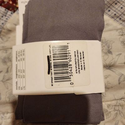 Hanes Style Essentials Mineral Stone Grey Silky Opaque Tights L/XL