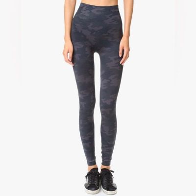 SPANX Look at Me Now Seamless Leggings in Black Camo size 2X