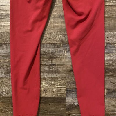 ECHT Women’s Sz  S Bright Red Scrunch Butt Leggings Super Soft Stretchy EUC