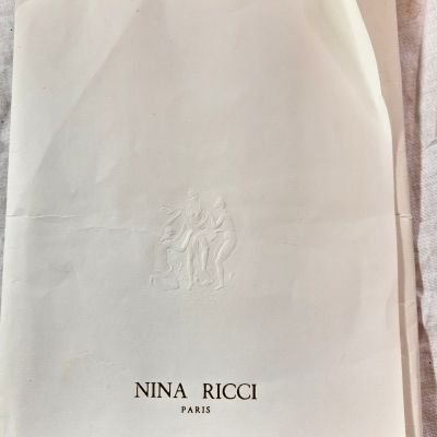 Vintage LOT 3 Pair Nina Ricci Paris Stockings All Nylon Seamless L 11 RN 14060