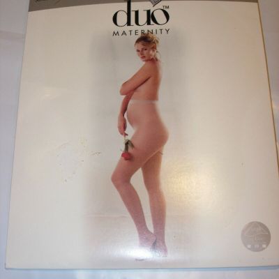 WOMENS OFF BLACK MATERNITY DUO MED SUPPORT STOCKINGS PANTYHOSE NYLONS SIZE M/L