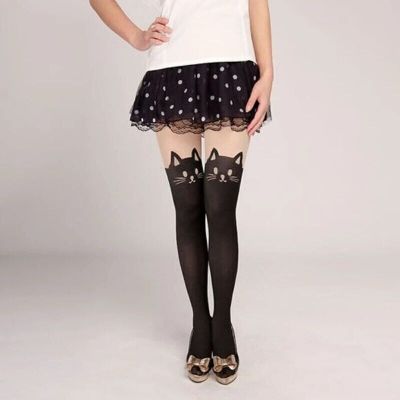 Elevate Your Style with our Newest Hot Women's Sexy Cartoon Cat Tail Pantyhose