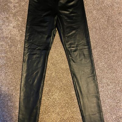 Wild Fable Black Leather Like Leggings Size XS