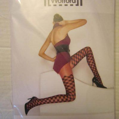WOLFORD Kate Diamond Tights Stockings Festival & Black NIP XS, S, M