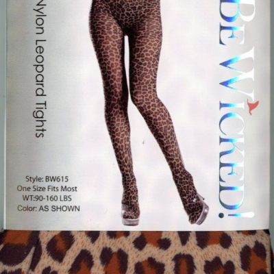 Leopard Tights Animal Print Footed Pantyhose Costume Hosiery BW615