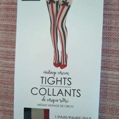 Vintage Circus Style Tights Woman's One Size Up To 165 Pounds