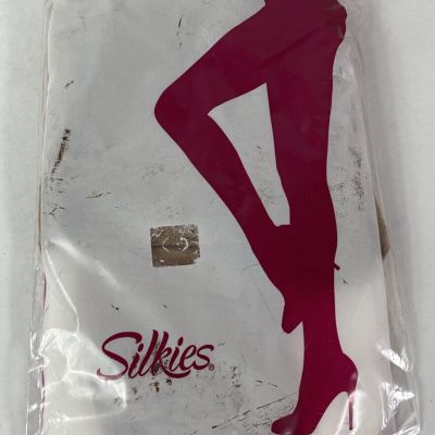 Silkies Toeless Sheer Pantyhose Control Top Size Large Colored Nude ?8839/2021