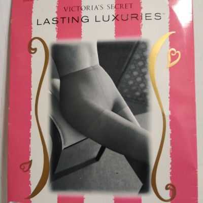 Victoria's Secret Lasting Luxuries Control Top Pantyhose Almost Black Medium