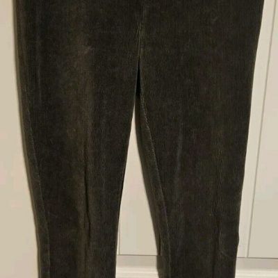 Style & Co. Corduroy Leggings Women's Size Extra Small Green