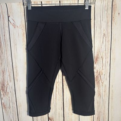 Lululemon Capri Leggings Yoga Pants Women's Size 4 Training Workout Black
