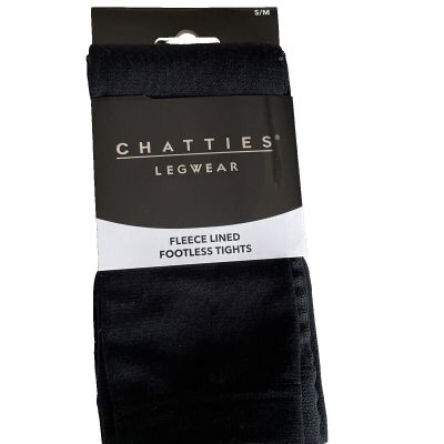 Chatties Legwear Fleece Lined Footless Tights, Choose Size Below