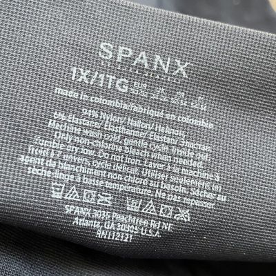 Spanx Indigo Sky Look At Me Now Seamless Moto Leggings Pants Sz.  1X