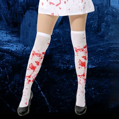 1 Pair Thigh High Socks Realistic Cosplay Props Halloween Costume Party Over