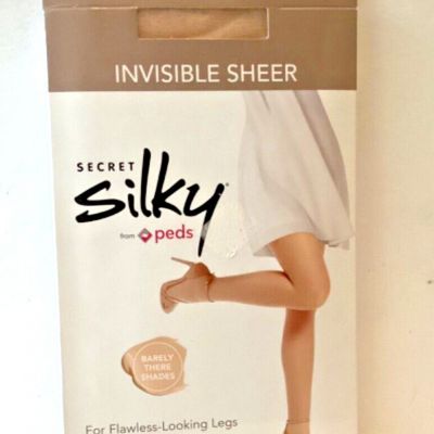 SECRET SILKY BY PEDS WOMENS PANTYHOSE CONTROL TOP NUDE 5'3