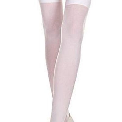 New Leg Avenue 6672Q Plus Size Opaque Knit Over Knee Thigh High Stockings