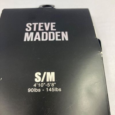 Steve Madden Womens Tights S/M Black Fleece Lined Footless New Small Medium