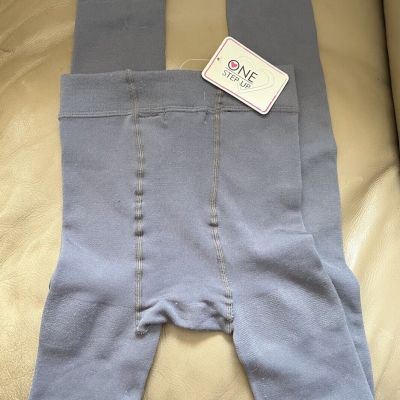 NWT One Step Up Jr Womens Fleece Lined Gray Leggings Cozy Winter! Teens L 12/14