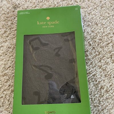 NEW Kate Spade Womens Size S/M Small Medium  Black Music Notes  Tights