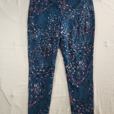 Torrid Leggings Womens Size 2 Blue Teal Confetti Casual Ankle Length Pockets