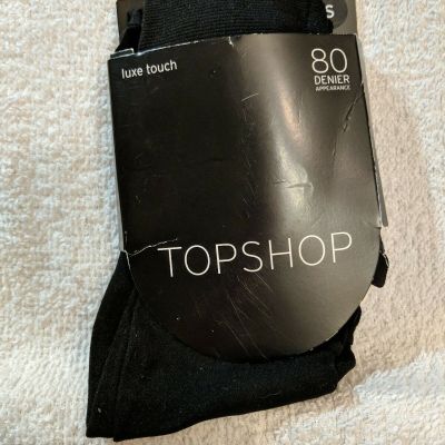 NEW LADIES TOPSHOP BLACK LUXE TOUCH 50 DENIER TIGHTS PANTY HOSE SIZE S SMALL