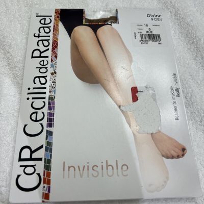 New Cecilia de Rafael Divine 9 Den Nanofibre Invisible Pantyhose MADE IN ITALY